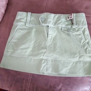 AE green mini skirt